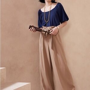 NWT Banana Republic Crepe Top in Patriot Blue